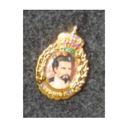 Anstecker BUNTE KRONE KÖNIG LUDWIG II.