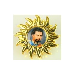 Anstecker "LUDWIGSONNE" Medaillenbild LUDWIG II.