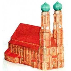 Lichthaus FRAUENKIRCHE IN MÜNCHEN klein inkl. elektrischer Spezialbeleuchtung