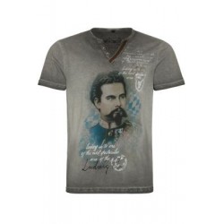 T Shirt Ludwig II.anthrazit von HANGOWEAR