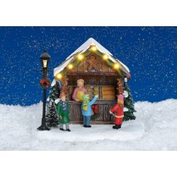 Weihnachtsmarktstand WEIHNACHTSGEBÄCK mit LED Beleuchtung