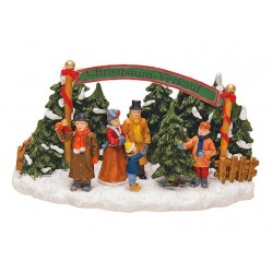 Weihnachtsmarktstand CHRISTBAUMVERKAUF